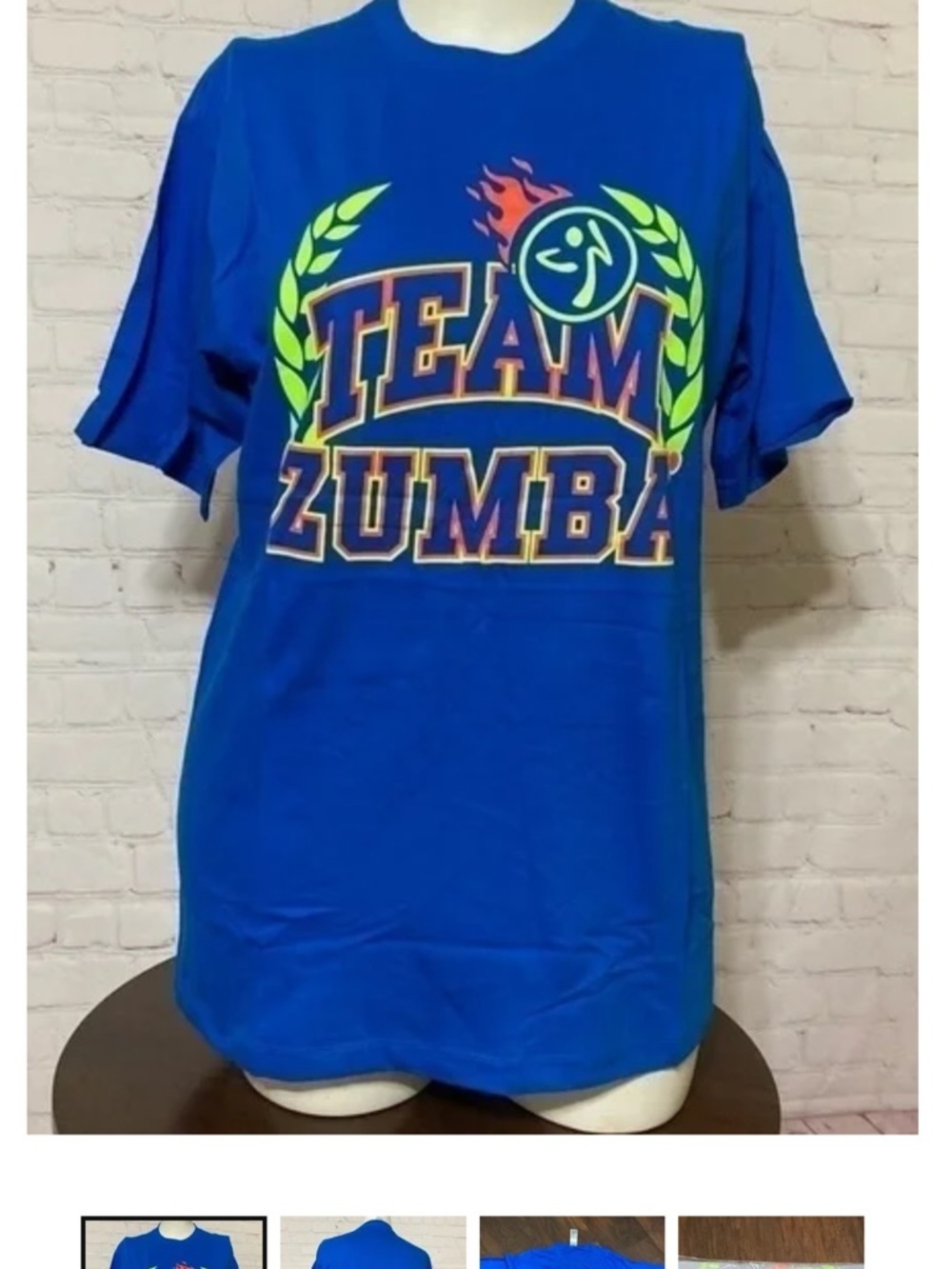 Team Zumba Graphic Tee - Electric Blue
